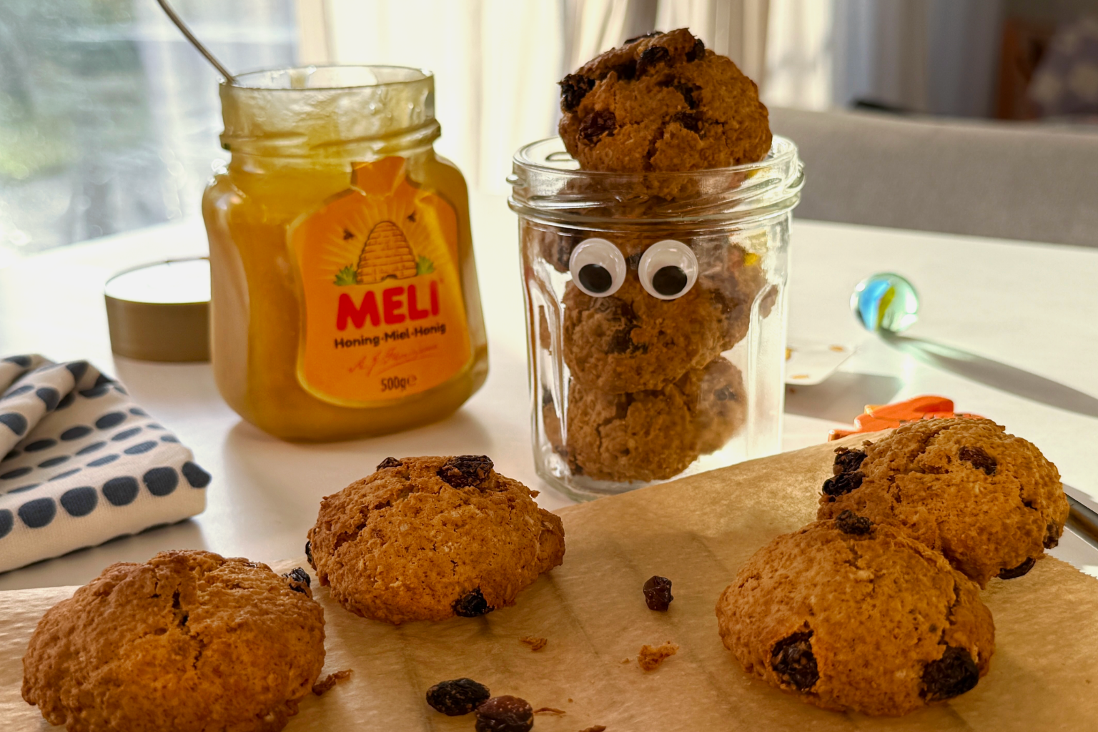 havermoutkoekjes met honing